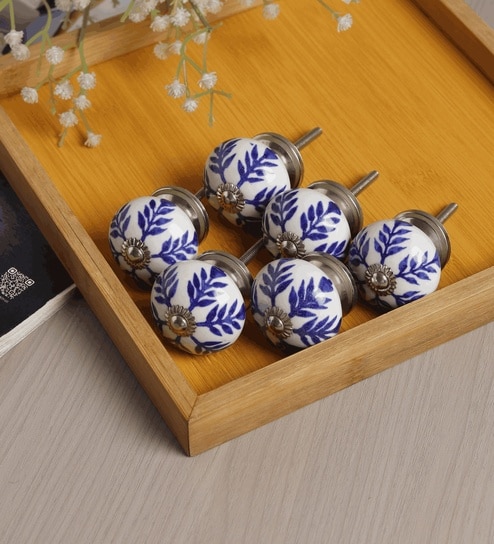 Ink Petal Knob set of 6
