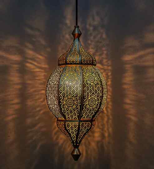 Inspired Gold Metal Hanging Light