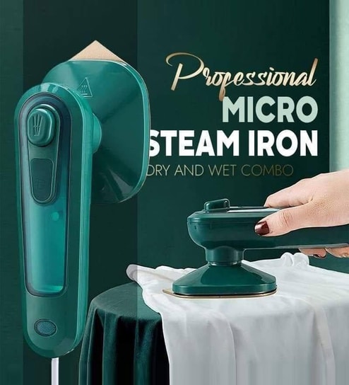 Portable Handheld Steam Iron Machine, Ironing Mini Handheld Press Support Dry And Wet Cloths, Micro Steam Iron For Fabric Clothes, Garments For Home & Travel, Wrinkles Removing Steamer