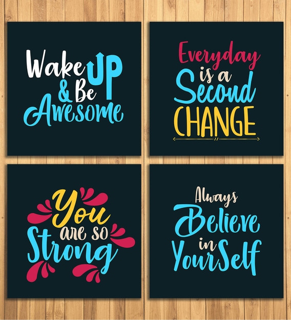 inspirational quotes wall panels