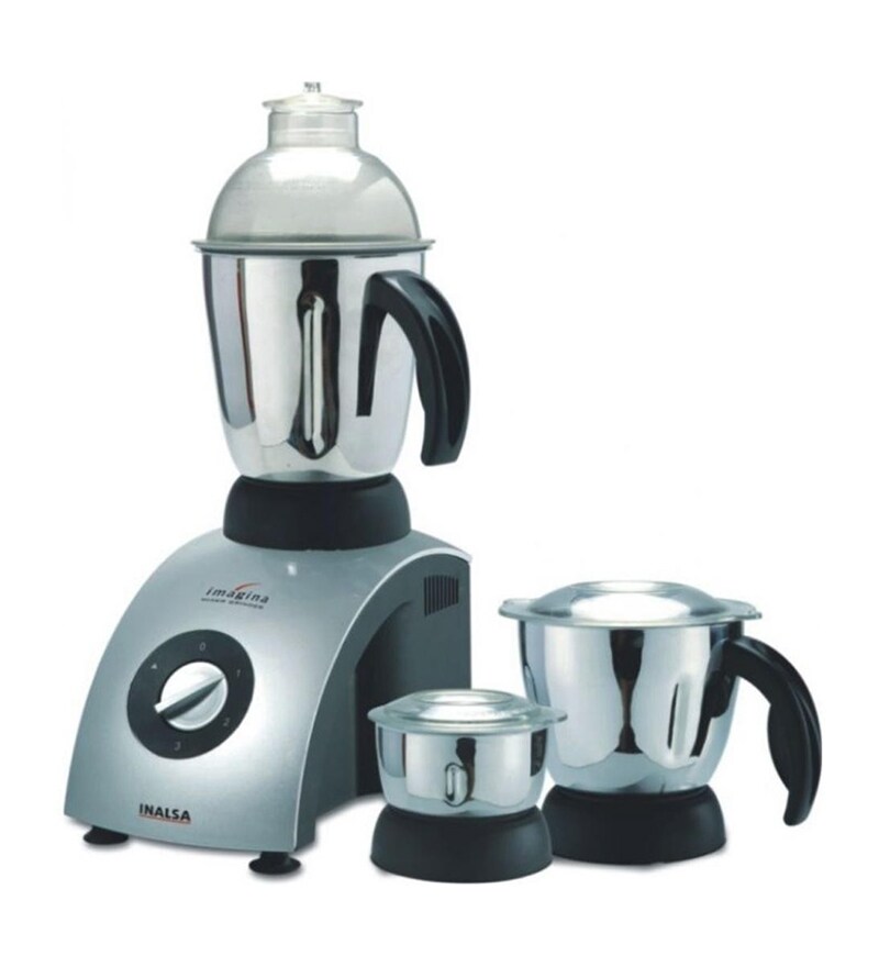 Buy Inalsa Imagina SS 3 Jars Mixer Grinder (Grey) Online Mixer