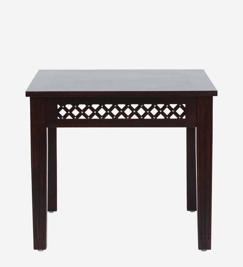 Buy Inaaya Sheesham Wood 4 Seater Dining Table Dark Mahogany Finish