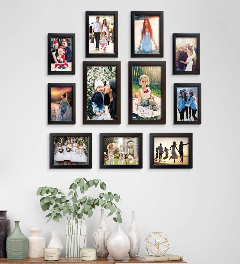 Buy Indivisual (Set of 11) Brown Synthetic Wood Wall Hanging