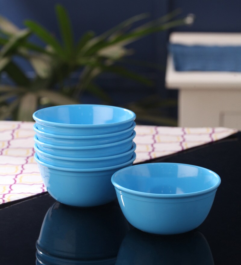 Buy Intrendz Blue Melamine 100 ML Soup Bowl Set of 6 Online Soup