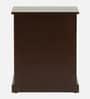 Inaaya Sheesham Wood Bedside Table In Scratch Resistant Dark Mahogany Finish With Drawers