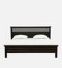 Inaaya Sheesham Wood King Size Bed In Scratch Resistant Dark Mahogany Finish