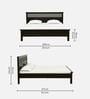 Inaaya Sheesham Wood King Size Bed In Scratch Resistant Dark Mahogany Finish