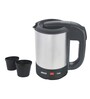 INALSA Cute 0.5-Litre Electric Travel Kettle With 2 Cups (Silver)