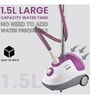 INALSA Steam Master 1600-Watt Garment Steamer (White & Purple)