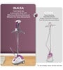 INALSA Steam Master 1600-Watt Garment Steamer (White & Purple)