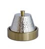Inara  500ml Stainless Silver & Gold Butter Dish