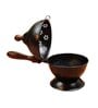 Incense Burner with Handle Metal Dhoop Burner (Black/Bronze)