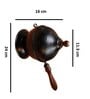 Incense Burner with Handle Metal Dhoop Burner (Black/Bronze)