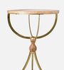 Indi Solid Wood End Table in Multicolour Colour