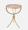 Indi Solid Wood End Table in Multicolour Colour