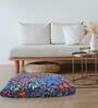 Mimosa Floral- Medium Blue Fabric Pet Bed