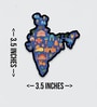3.5 Inch India Map Fridge Magnet