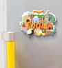 India Theme MDF Wooden Fridge Magnet