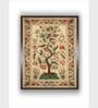 Maroon Indian Canvas Framed Wall Painting