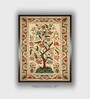Maroon Indian Canvas Framed Wall Painting