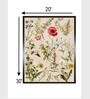 Red Floral And Botanical Canvas Framed Wall Painting