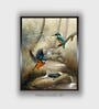Green Framed Canvas Framed Wall Painting