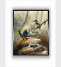 Green Framed Canvas Framed Wall Painting