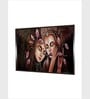 Pink Radha Krishna Canvas Framed Wall Painting
