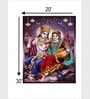Indian Hindu Goddess Lakshmi Canvas Framed Wall Painting