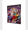 Indian Hindu Goddess Lakshmi Canvas Framed Wall Painting