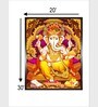 Indian Hindu Goddess Lakshmi Canvas Framed Wall Painting