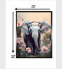 Elephant Canvas Framed Wall Painting