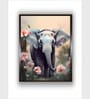 Elephant Canvas Framed Wall Painting