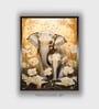 Elephant Canvas Framed Wall Painting