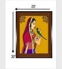 Indian Pichwai Folk Canvas Framed Wall Painting