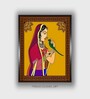 Indian Pichwai Folk Canvas Framed Wall Painting