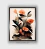 Pink Floral And Botanical Canvas Framed Wall Painting