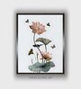 Pink Floral And Botanical Canvas Framed Wall Painting