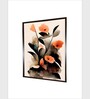 Pink Floral And Botanical Canvas Framed Wall Painting