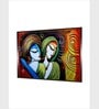 Radha Krishna Madhubani Canvas Framed Wall Painting