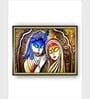Radha Krishna Madhubani Canvas Framed Wall Painting