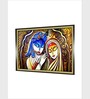 Radha Krishna Madhubani Canvas Framed Wall Painting