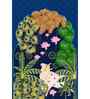 Indian Colorful Krishna Pichwai Wall Canvas Painting Set of 3 Art Panels