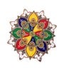 Indian Decor White Plastic Rangoli