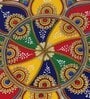 Indian Decor White Plastic Rangoli