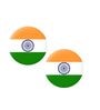 4.5 cm Indian Flag Pin Badges Pack of 2