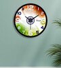 Indian Flag Designer Multicolour Plastic Wall Clock