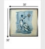 Indian Folk Art Canvas Framed Wall Painting
