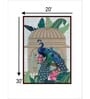 Indian Peacock Floral Painting
