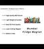 Mumbai Theme Wooden Fridge Magnet for Refrigerator